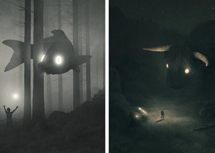 Un artiste illustre son combat contre la dépression à travers un monde mystique peuplé d’esprits animaux