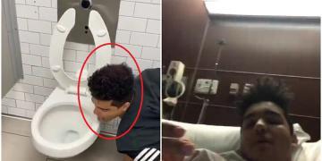 Un influenceur lèche le siège des toilettes pour se moquer de Covid-19, il est maintenant testé positif au virus