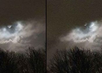 « L’œil de la tempête » capturé dans des photos incroyables de pleine lune après la tempête Ciara