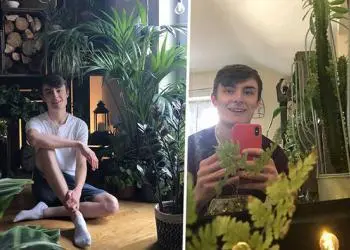 Ce « garçon de la jungle » a 1400 plantes d’intérieur qui lui prennent des heures à arroser chaque jour