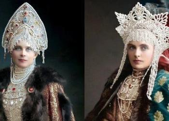 Photos couleur éblouissantes du légendaire bal costumé des Romanov de 1903