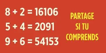 Si vous réussissez à résoudre cette équation mathématique vous êtes fort