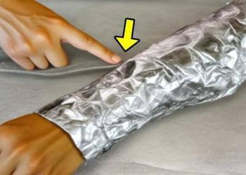 Enroulez du papier aluminium autour de votre bras. Vous me remercierez plus tard !