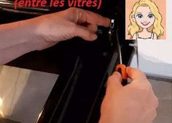 Voici comment démonter et nettoyer la porte du four (entre les vitres)