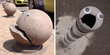 Quelqu’un en Bulgarie colle des yeux globuleux sur des objets cassés dans la rue, et c’est encore mieux que de les réparer