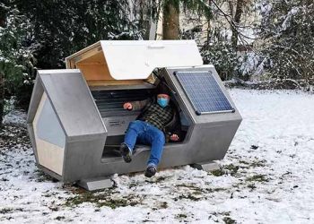Des capsules de repos innovantes pour protéger les sans-abris du froid