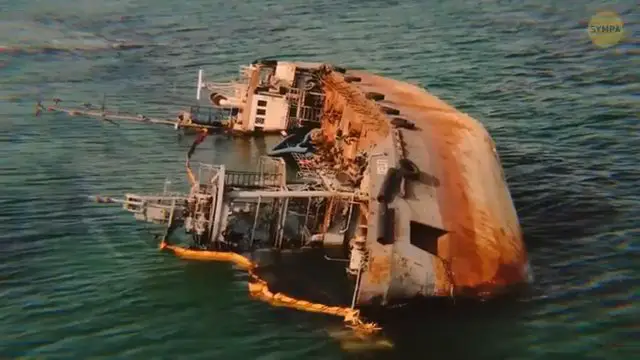 Animation du navire SS Cotopaxi naviguant avant sa disparition