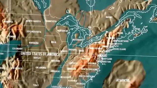 Carte des USA montrant les inondations massives