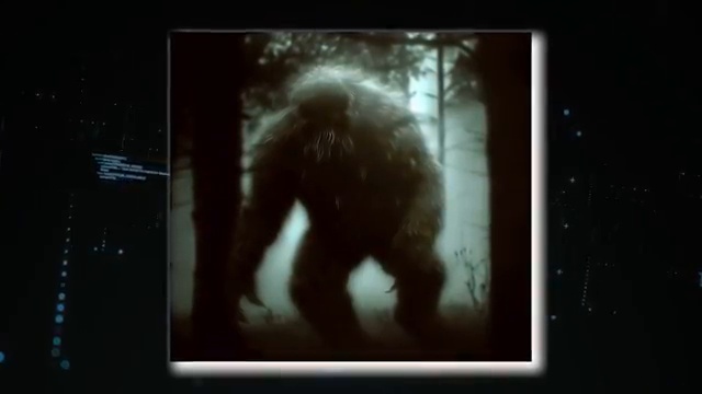 Illustration artistique représentant le monstre de Mogollon dans la forêt