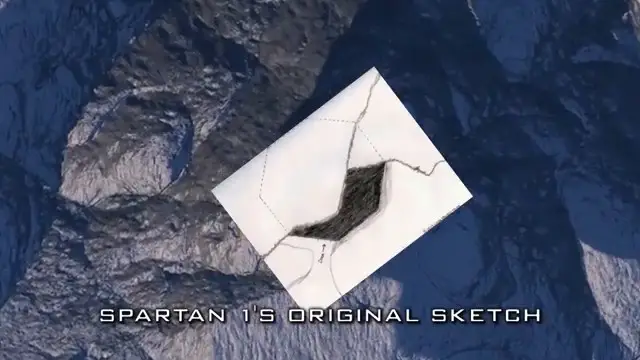 Croquis de la structure octogonale décrite par Spartan 1