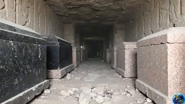 Les immenses sarcophages en granit du Sérapéum de Saqqarah en Égypte