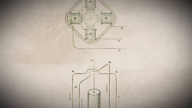 Schéma technique de la turbine sans pales conçue par Nikola Tesla