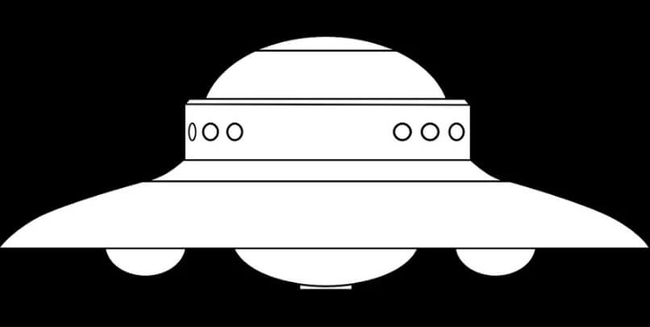 L'OVNI de George Adamski. Il s'est avéré par la suite que les photos prises par Adamski de cet engin représentaient en réalité une lampe chirurgicale et trois ampoules électriques.