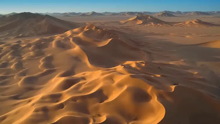 Le désert du Rub al-Khali, aussi appelé le Quart Vide, en Arabie Saoudite