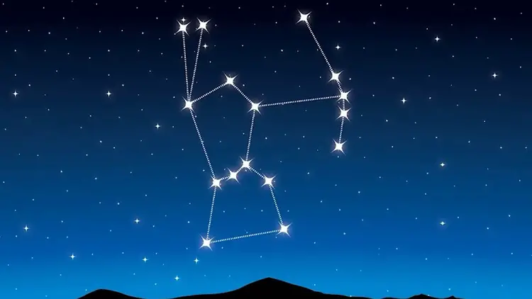 Alignement des trois pyramides de Gizeh avec les étoiles de la ceinture d'Orion, illustrant la théorie de corrélation astronomique de Robert Bauval.