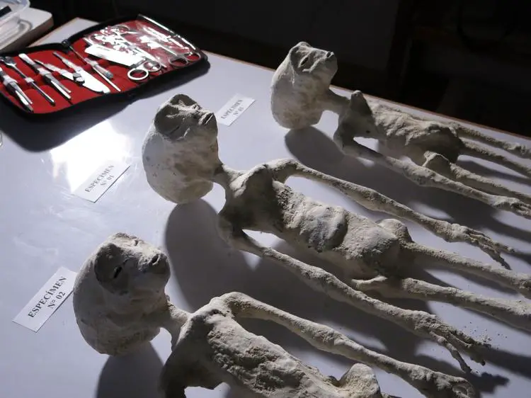 Momies de Nazca. Trois spécimens de La Familia.