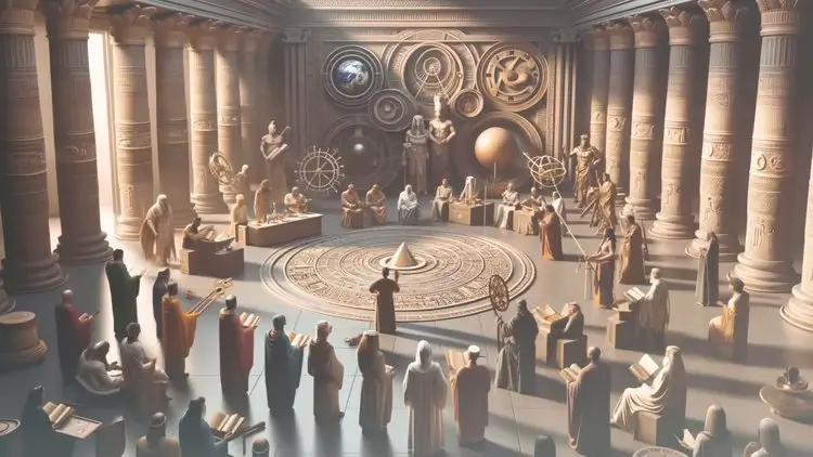 Illustration montrant la corrélation entre les symboles gravés sur le pilier de Göbekli Tepe et les constellations, suggérant une mémoire astronomique d'un événement cataclysmique.