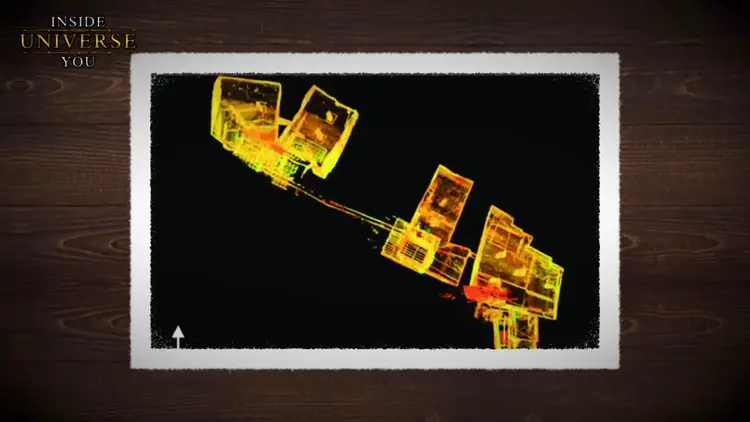 L'intérieur des immenses grottes de Longyou montrant les marques de forage parallèles.