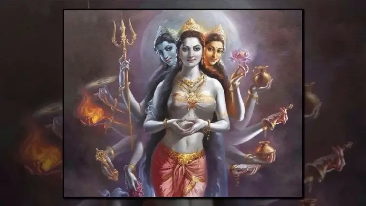 Représentation artistique de la divinité hindoue Namagiri.