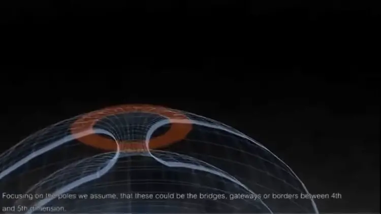 Schéma de la terre creuse