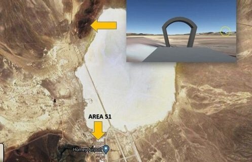 Un portail de type « Stargate » découvert près de la Zone 51 grâce à Google Maps